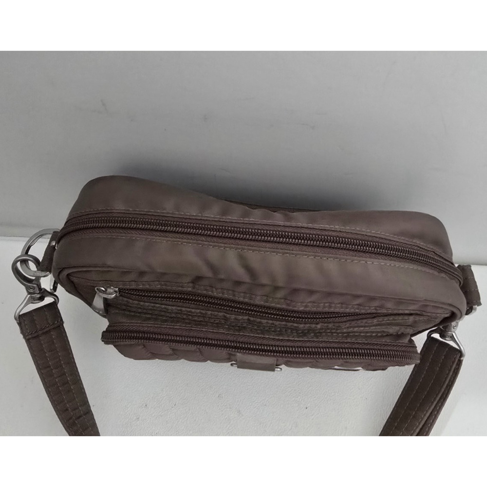 Lug Carousel Crossbody Bag Purse RFID Taupe Quilted - Picture 3 of 16